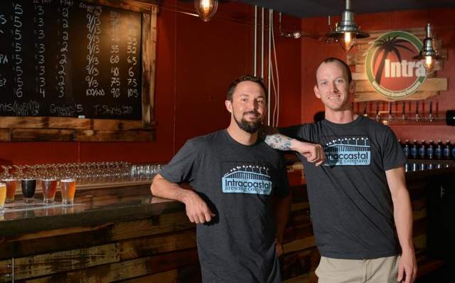 John Curtis and Kyle Smyth, owners of Intracoastal Brewing Company.