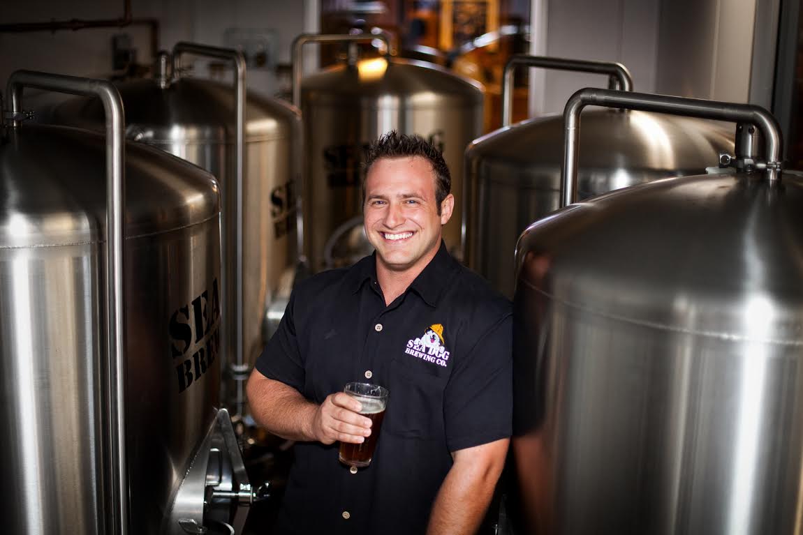Bobby Baker, head brewer at the Sea Dog Brew Pub in Clearwater, Florida.